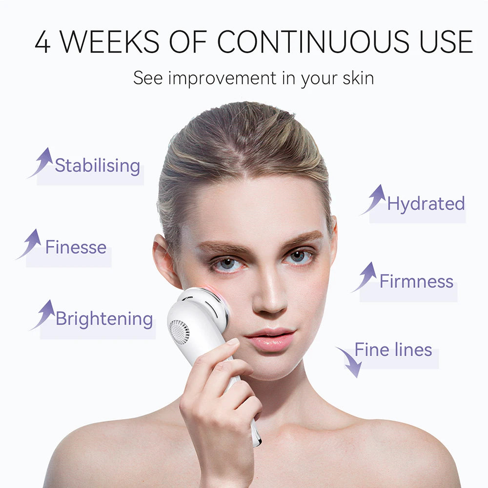 Masajeador Facial Microcorriente Pro ✨ | Terapia LED y Efecto Frío Rejuvenecedor