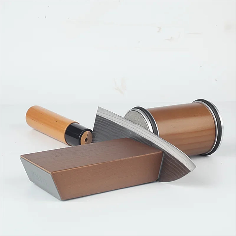 Afilador Magnético de Cuchillos con Rodillo y Piedra de Diamante