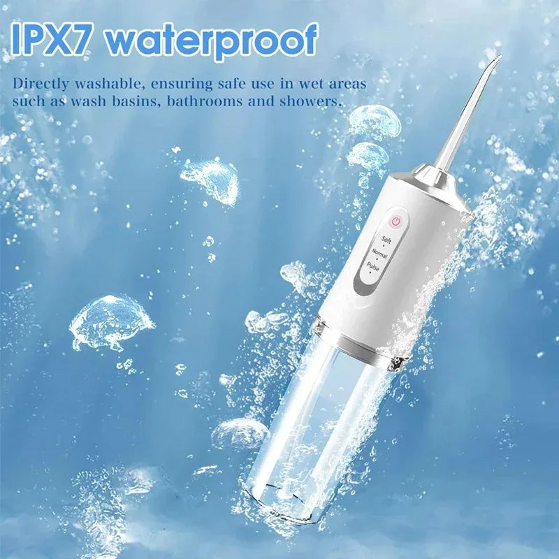 Irrigador Bucal Portátil Pro ✨ | Limpieza Dental IPX7 Recargable