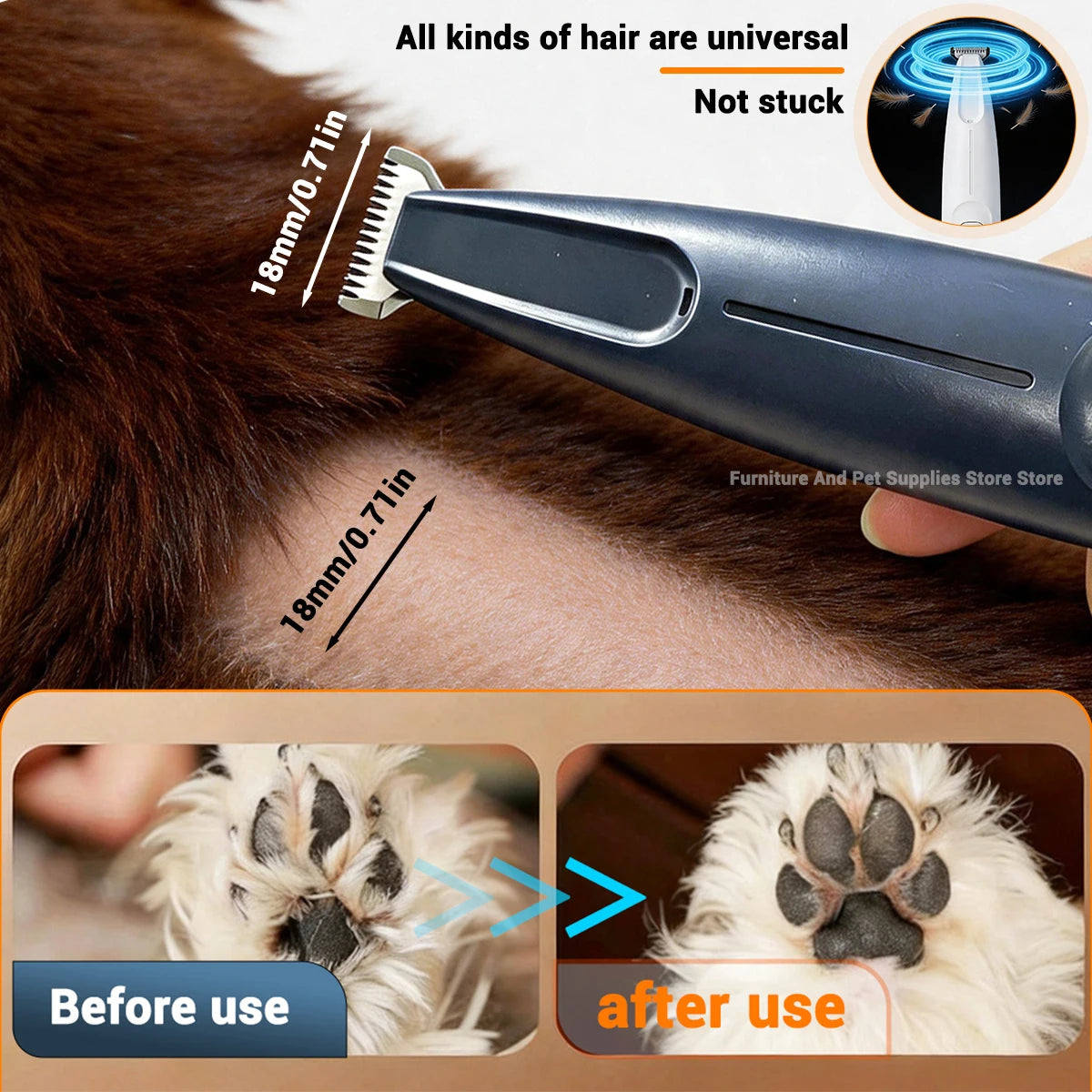 Cortadora de Patas LED Pro 🐾 | Recortadora Recargable para Perros y Gatos