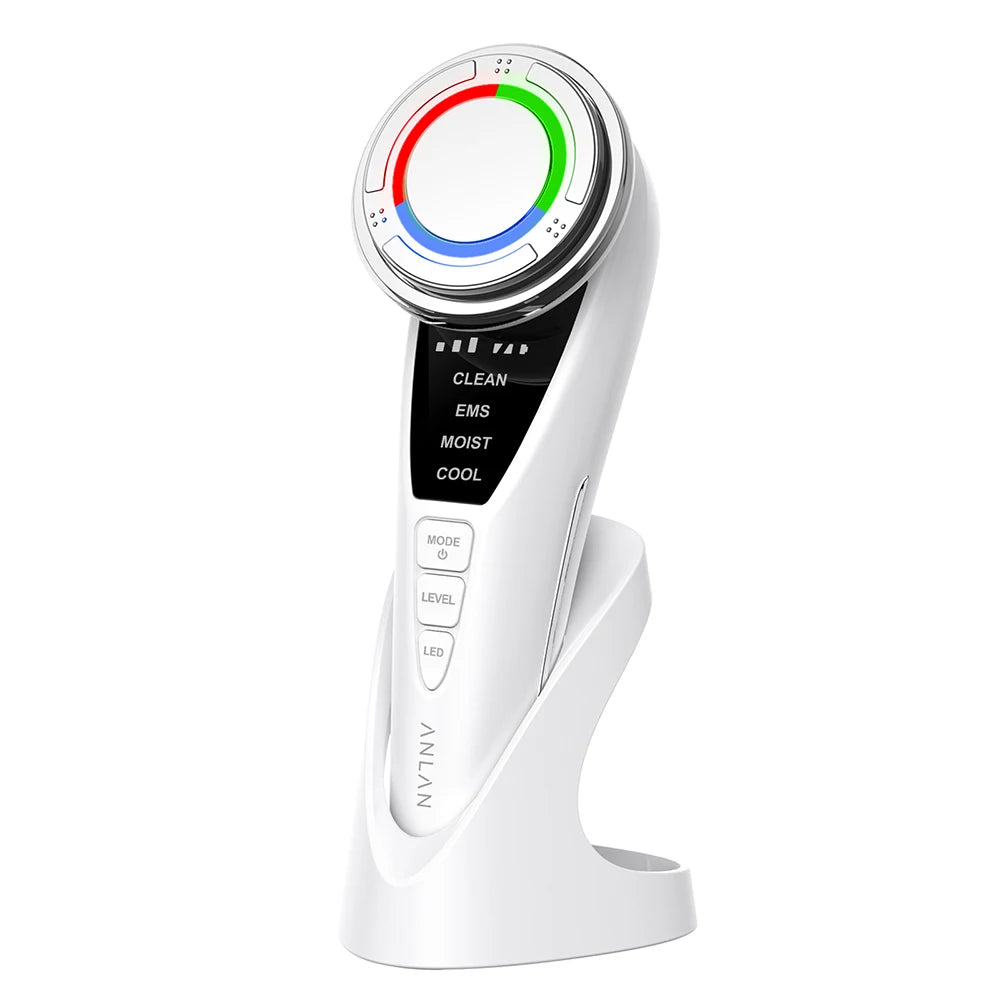 Masajeador Facial Microcorriente Pro ✨ | Terapia LED y Efecto Frío Rejuvenecedor