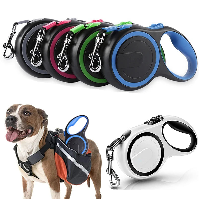Correa Retráctil Pro 🐾 | Extensible para Perros con Bloqueo Seguro