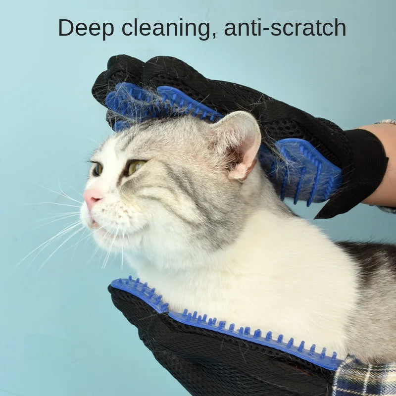 Guante Removedor de Pelo Pro 🐾 | Cepillo de Silicona para Perros y Gatos