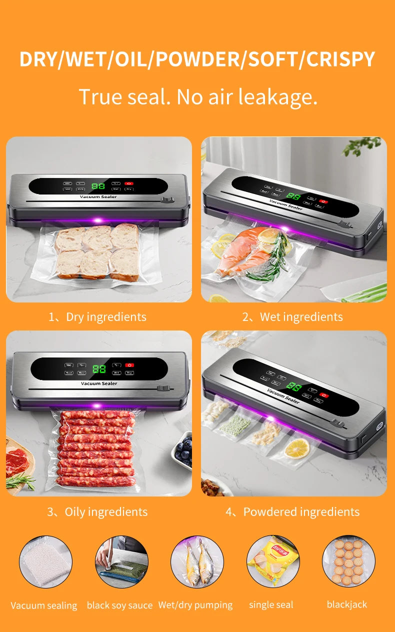 Envasadora al Vacío Recargable para Alimentos
