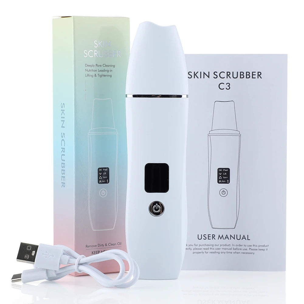 Espátula Ultrasónica Facial Pro ✨ | Limpieza Profunda y Peeling con 4 Modos
