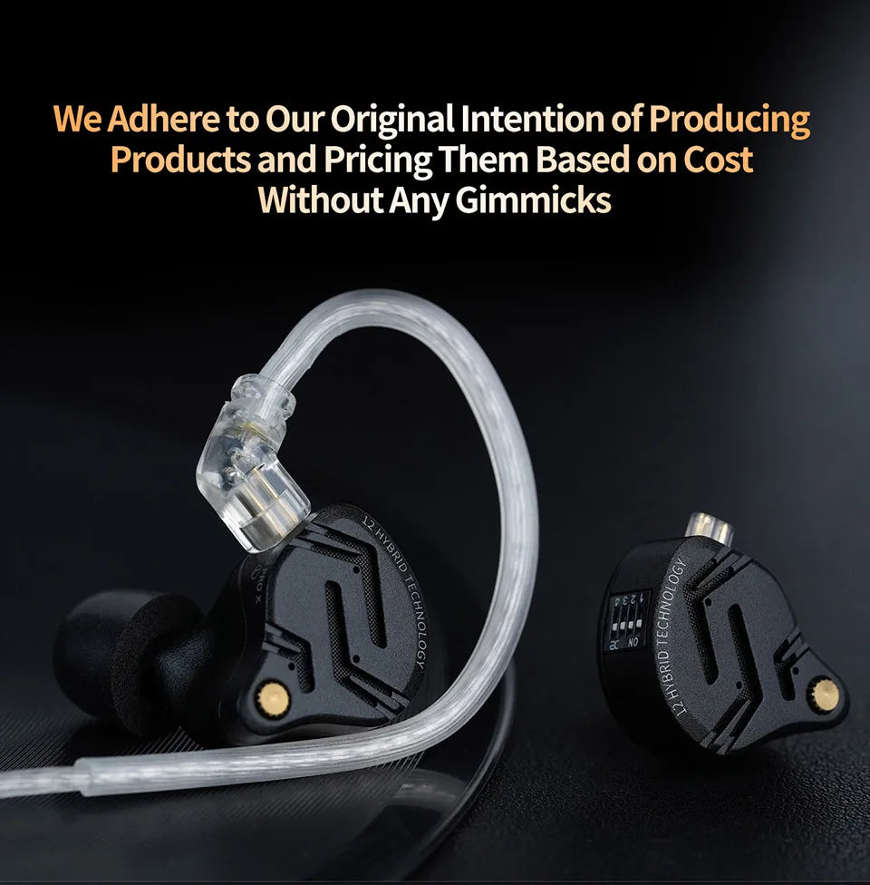 Auriculares HiFi In-Ear KZ ZS12 PRO X con Graves Potentes