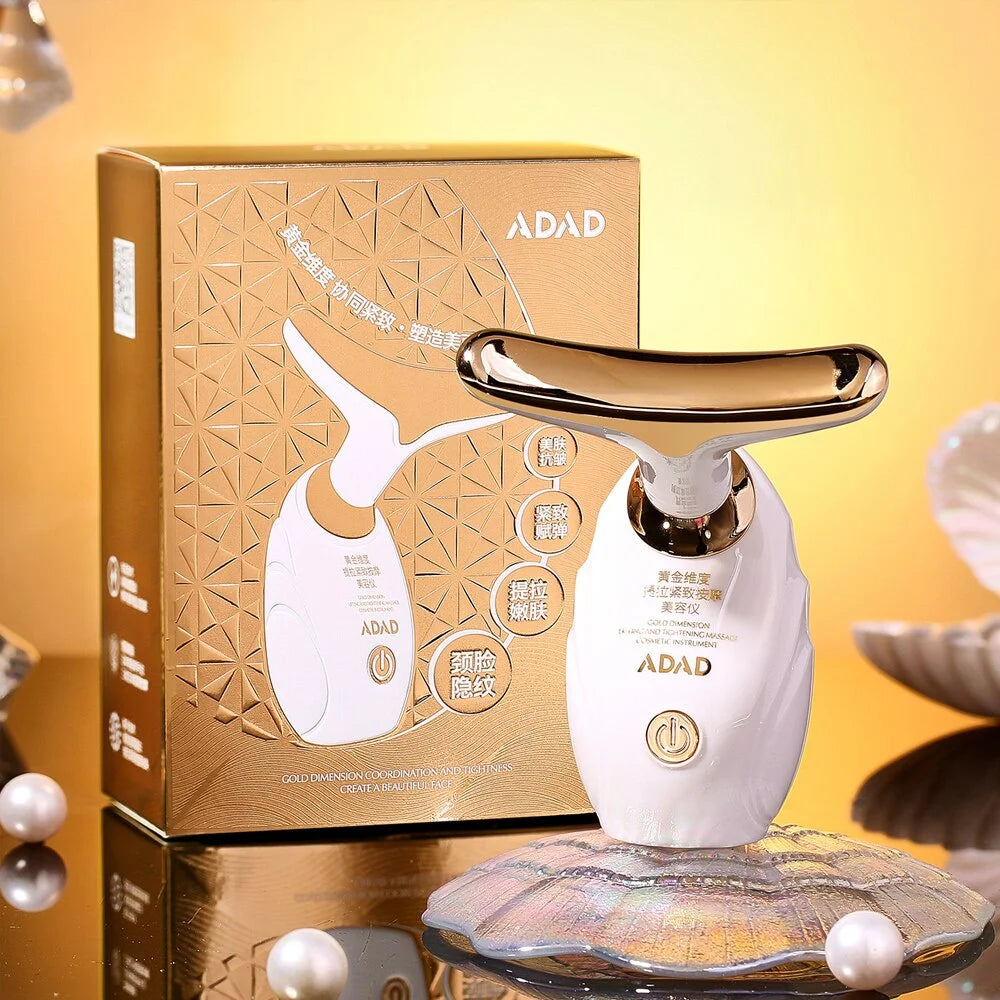 Masajeador Facial 3 en 1 Pro ✨ | Microcorriente para Rostro, Cuello y Contorno de Ojos