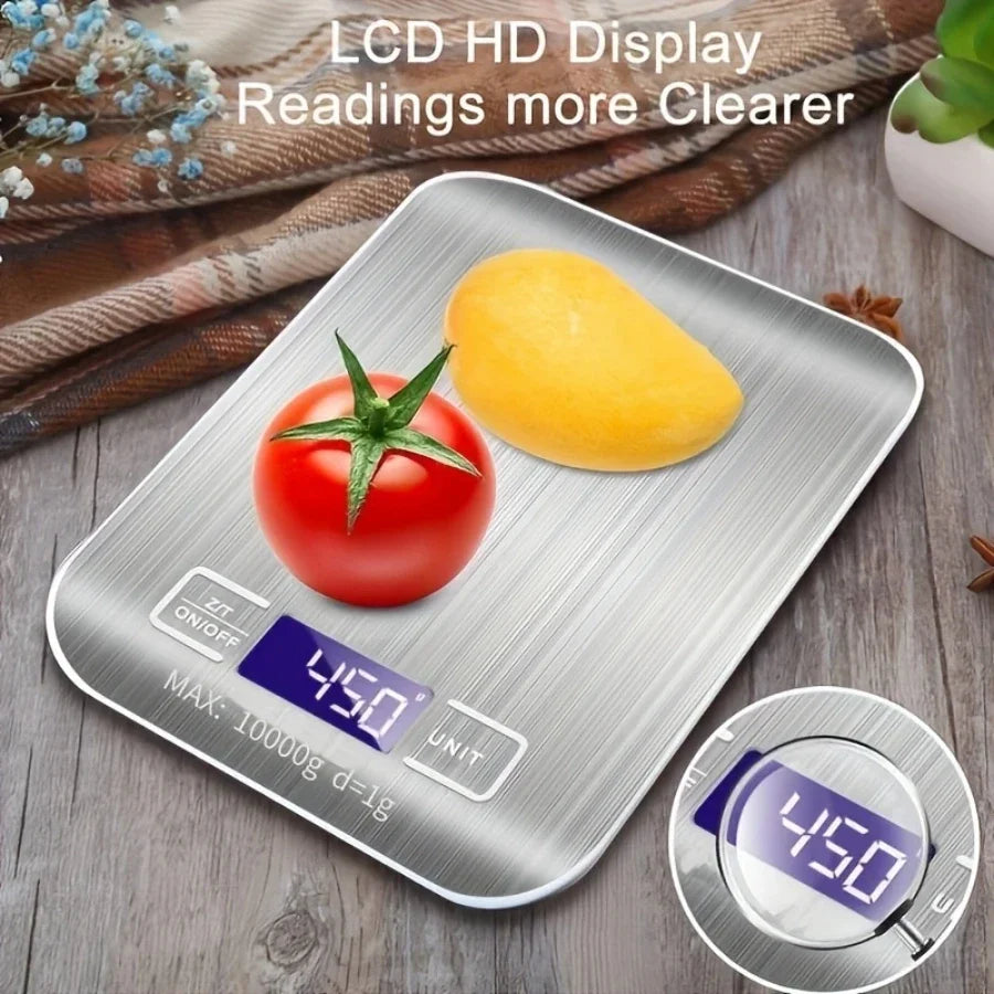 Balanza Digital de Cocina de Alta Precisión hasta 10 kg