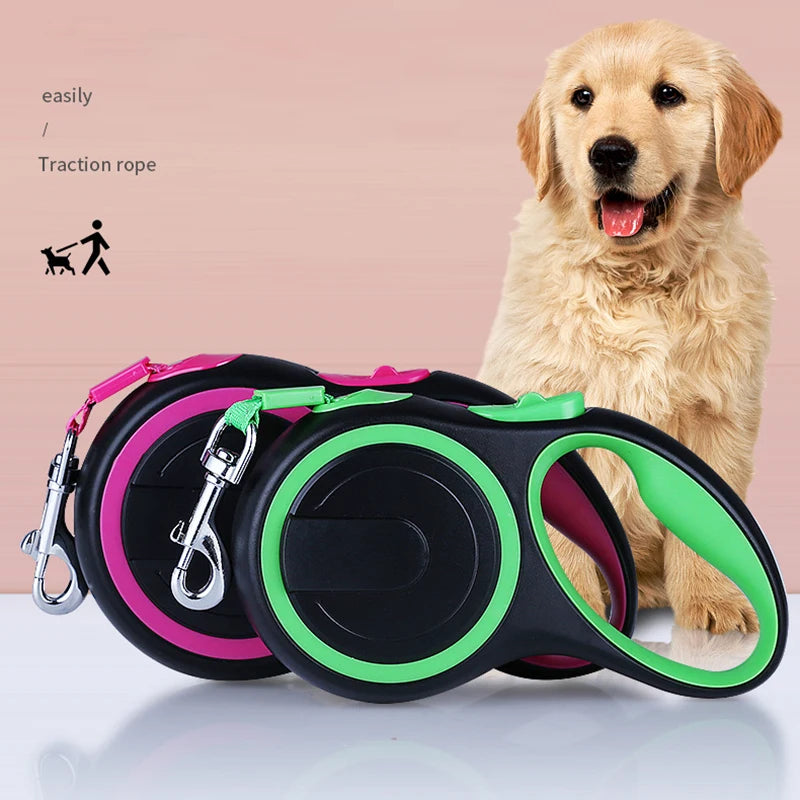 Correa Retráctil Pro 🐾 | Extensible para Perros con Bloqueo Seguro
