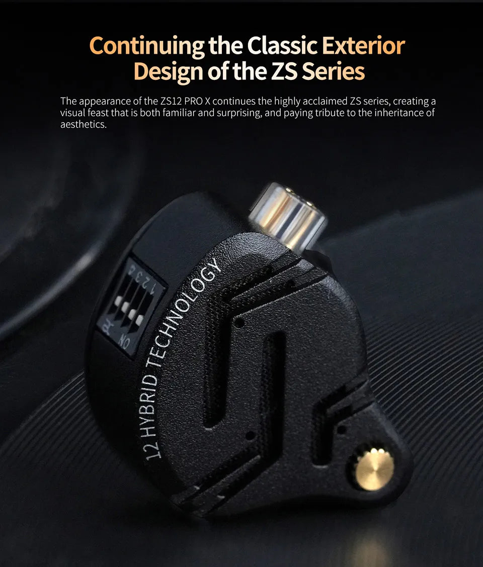 Auriculares HiFi In-Ear KZ ZS12 PRO X con Graves Potentes