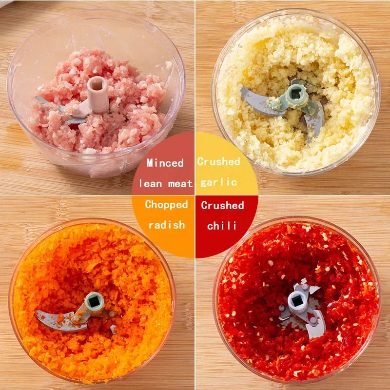 Picadora Manual Multifunción 900ml con Cuerda