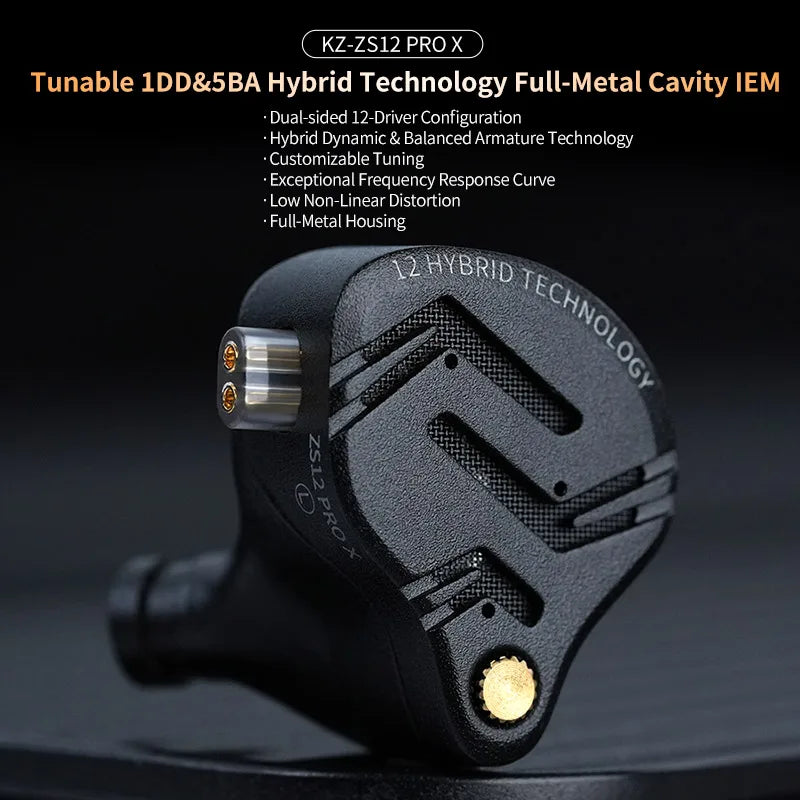 Auriculares HiFi In-Ear KZ ZS12 PRO X con Graves Potentes