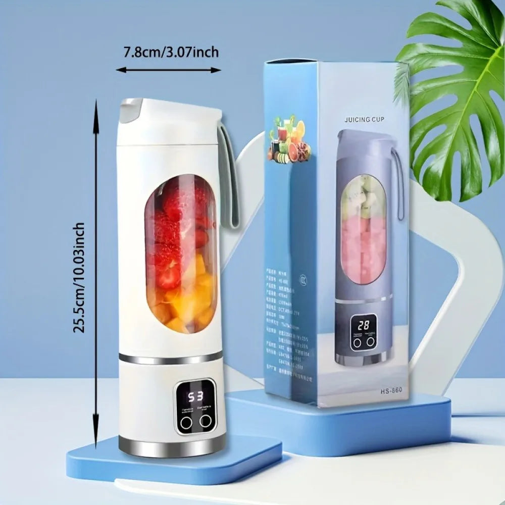 Licuadora Portátil Pro ✨ | Pantalla Digital y 12 Cuchillas Recargable