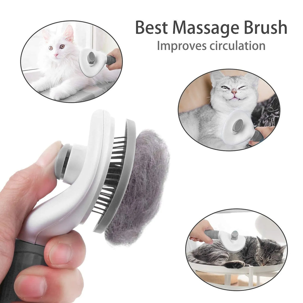 Cepillo Autolimpiante Pro 🐾 | Removedor de Pelo para Perros y Gatos