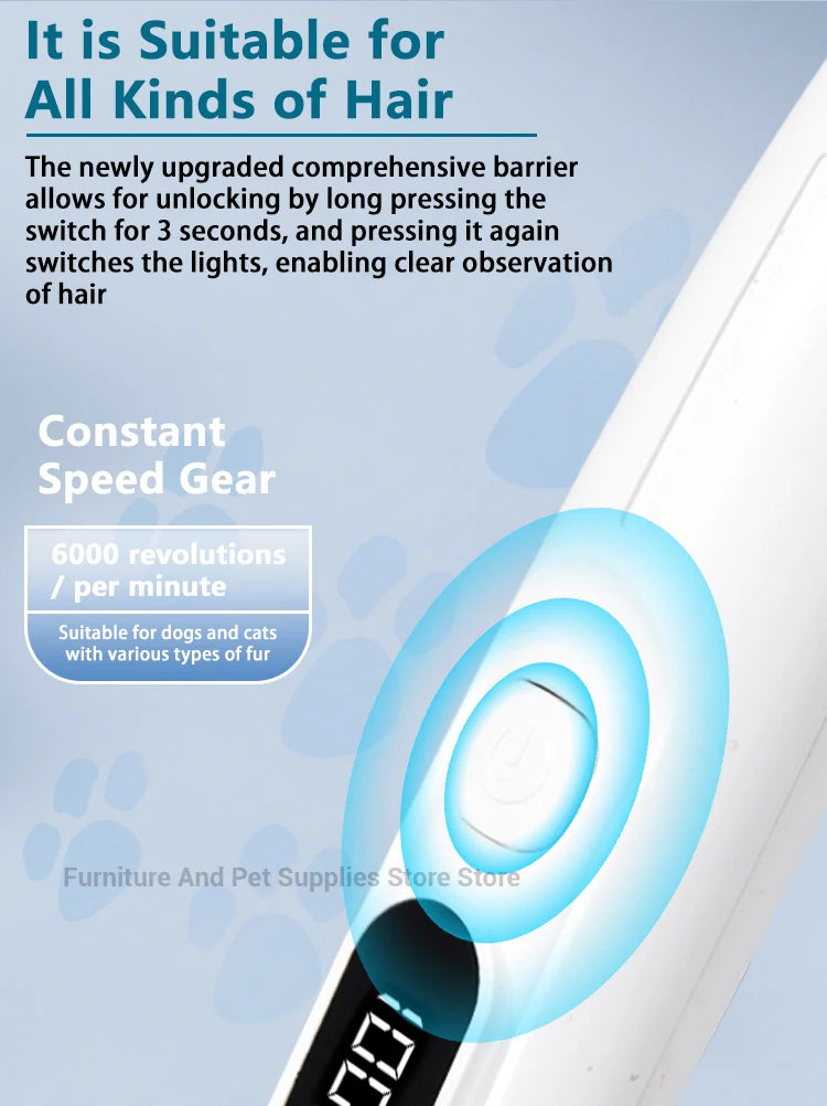 Cortadora de Patas LED Pro 🐾 | Recortadora Recargable para Perros y Gatos