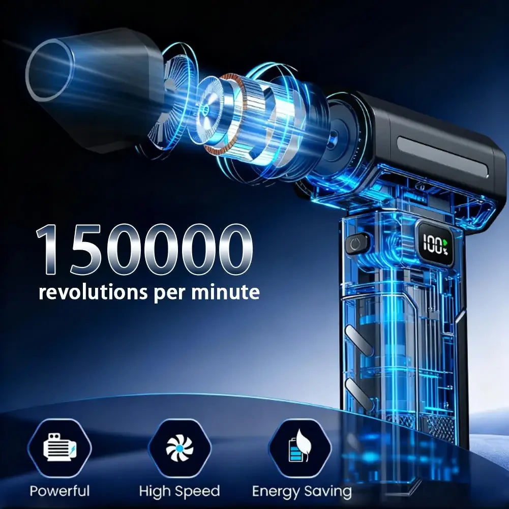 Soplador Eléctrico Turbo X8 ✨ | Aire Comprimido Portátil Recargable