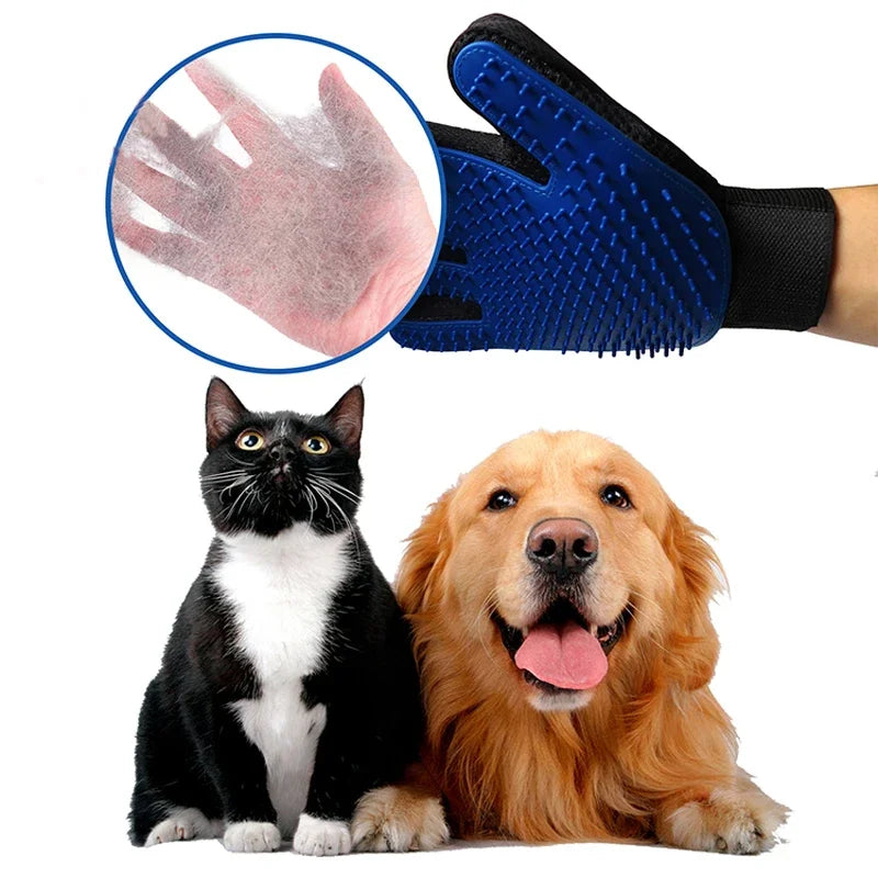 Guante Removedor de Pelo Pro 🐾 | Cepillo de Silicona para Perros y Gatos