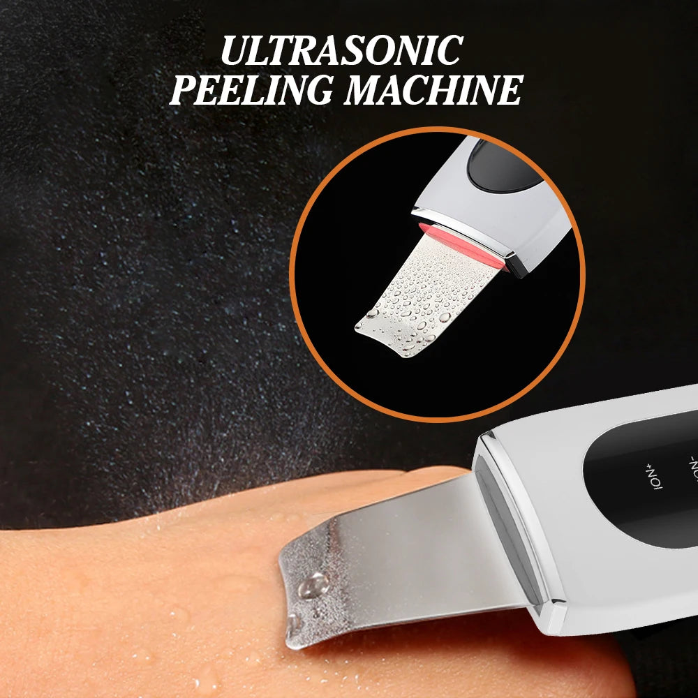 Espátula Ultrasónica Facial Pro ✨ | Limpieza Profunda y Peeling con 4 Modos