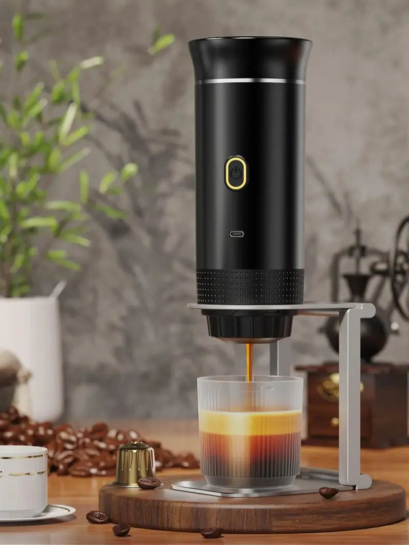 Cafetera Espresso Portátil Pro ✨ | 3 en 1 Recargable para Cápsulas y Café Molido