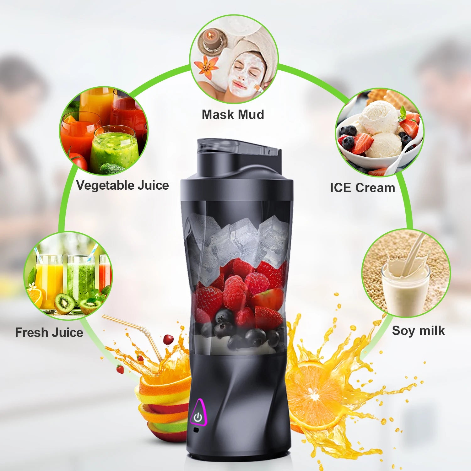 Licuadora Portátil WinLe Pro ✨ | 700 ml Recargable USB para Smoothies