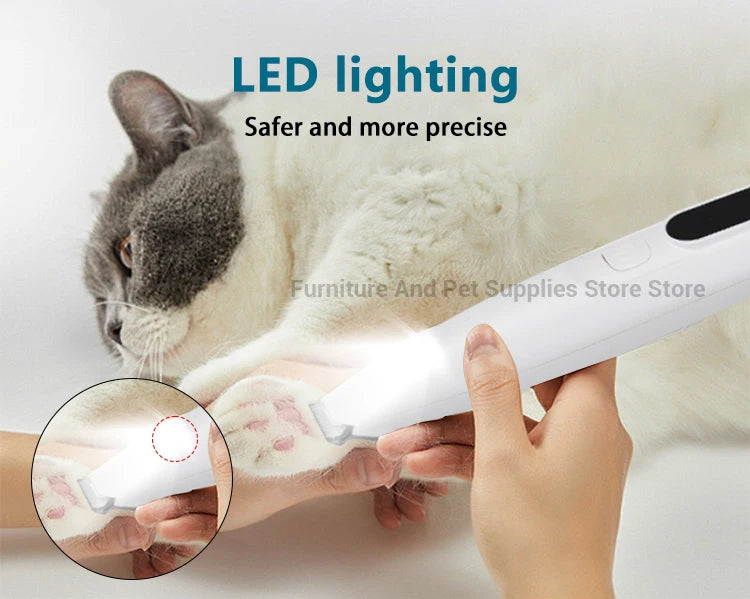 Cortadora de Patas LED Pro 🐾 | Recortadora Recargable para Perros y Gatos